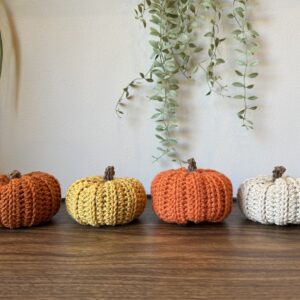 Small Crochet Pumpkins