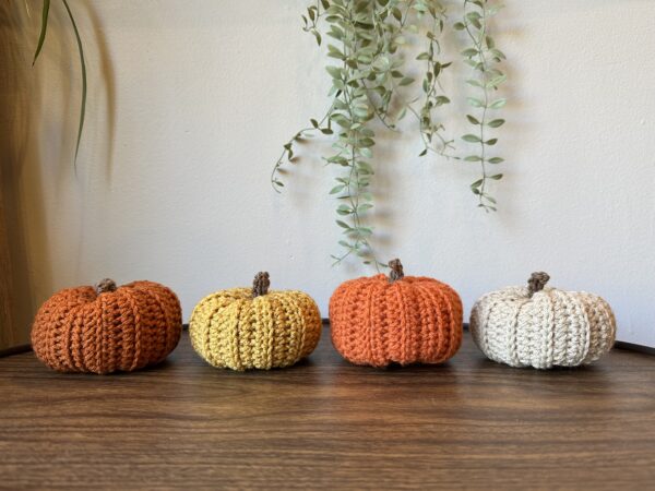 Small Crochet Pumpkins